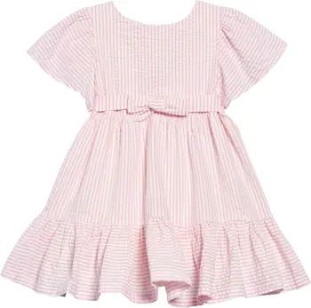 Kids' Stripe Cotton Seersucker Fit & Flare Dress | Nordstrom