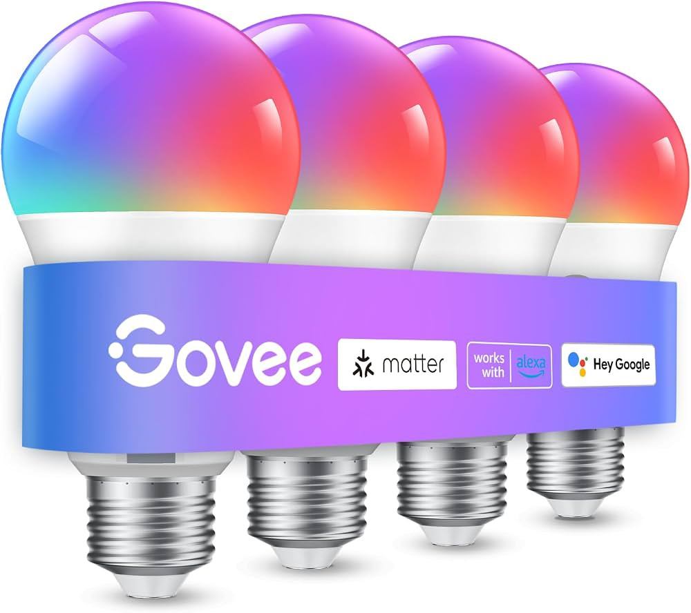 Govee Smart Light Bulbs, Color Changing Light Bulb, Work with Alexa and Google Assistant, 16 Mill... | Amazon (US)
