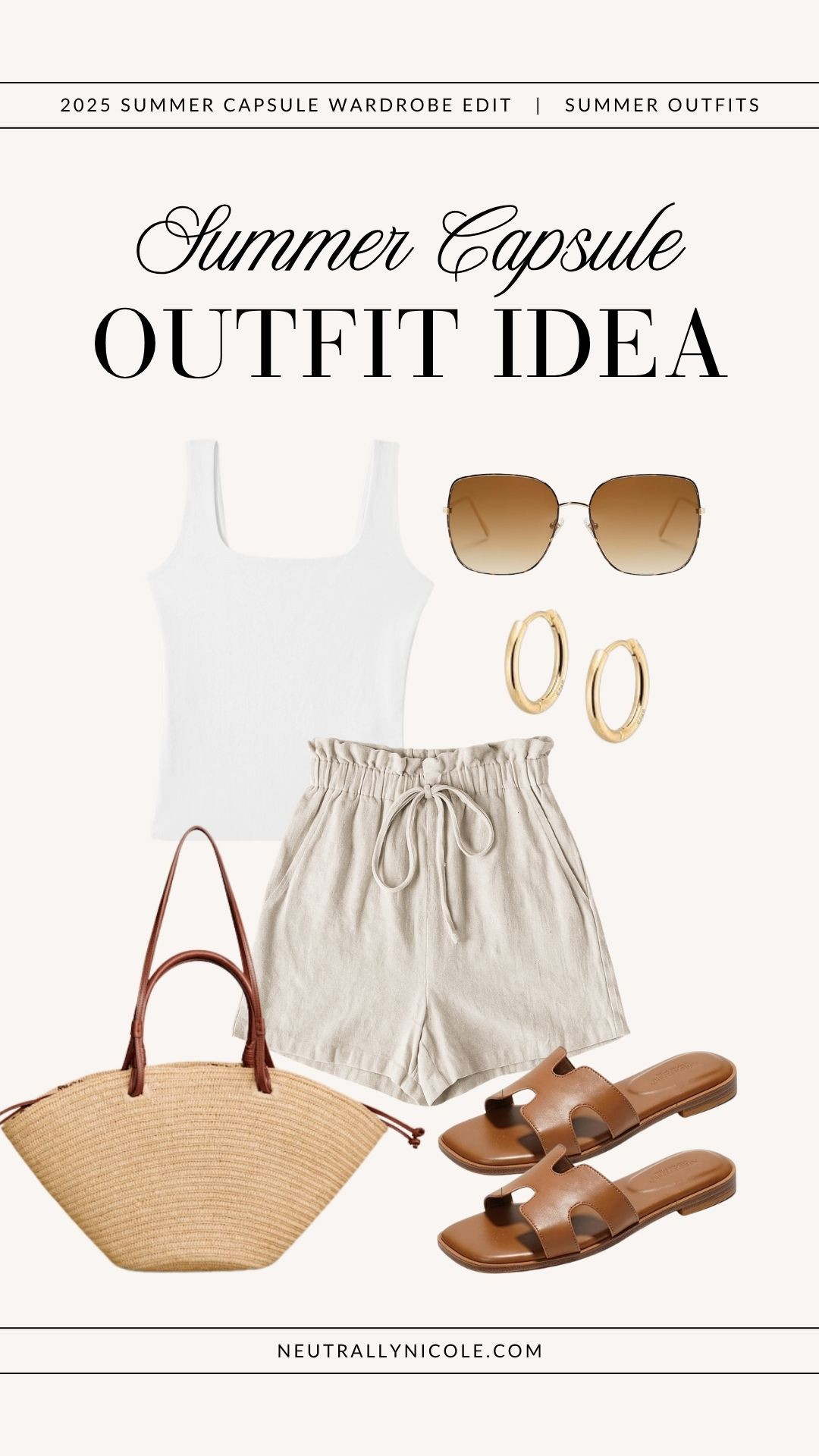 Summer capsule outfit idea | summer outfit, summer outfits, 2025 summer capsule wardrobe, summer capsule outfits, summer staples, summer wardrobe staples, summer closet staples, summer closet essentials, summer essentials, summer basics, summer style, 2025 summer fashion trends, summer bag, summer shoes, summer sandals, summer neutrals, summer 2025, neutral outfit, neutral outfits, neutral style, minimalist outfit, minimalist outfits, minimalist fashion

 

#LTKPetite #LTKSaleAlert #LTKShoeCrush #LTKItBag #LTKStyleTip #LTKFindsUnder50 #LTKFindsUnder100 #LTKTravel #LTKSeasonal