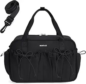 ECOHUB Small Gym Bag for Women, Mini Gym Duffle Bag with Wet Compartment, Bowknot Sports Bag, Cut... | Amazon (US)