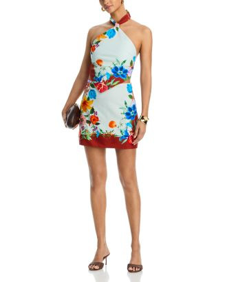AQUA Floral Scarf Halter Top & Mini Skirt Set - Exclusive | Bloomingdale's AQUA | Bloomingdale's (US)