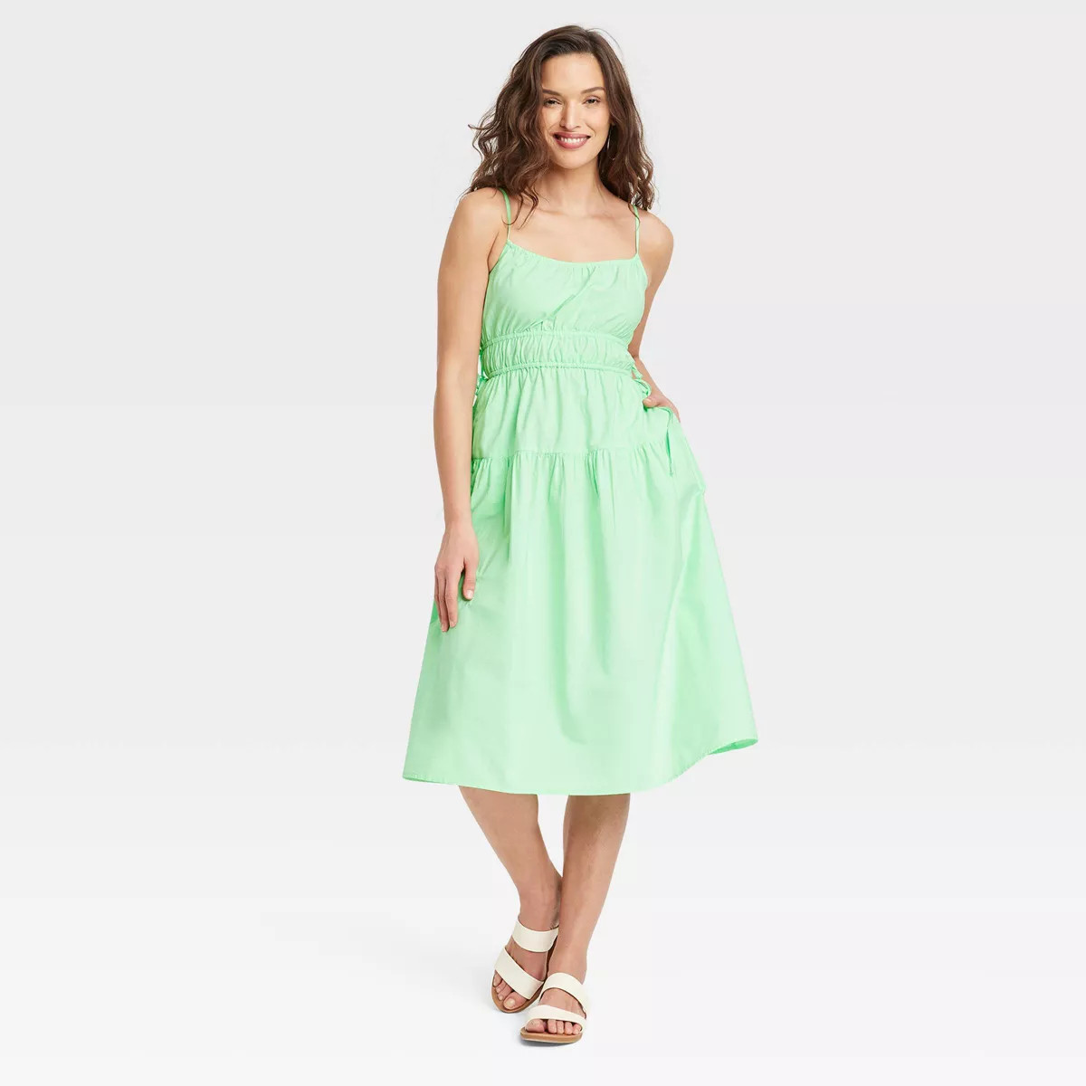 Women's Cinched Waist Midi Sundress - Universal Thread™ | Target