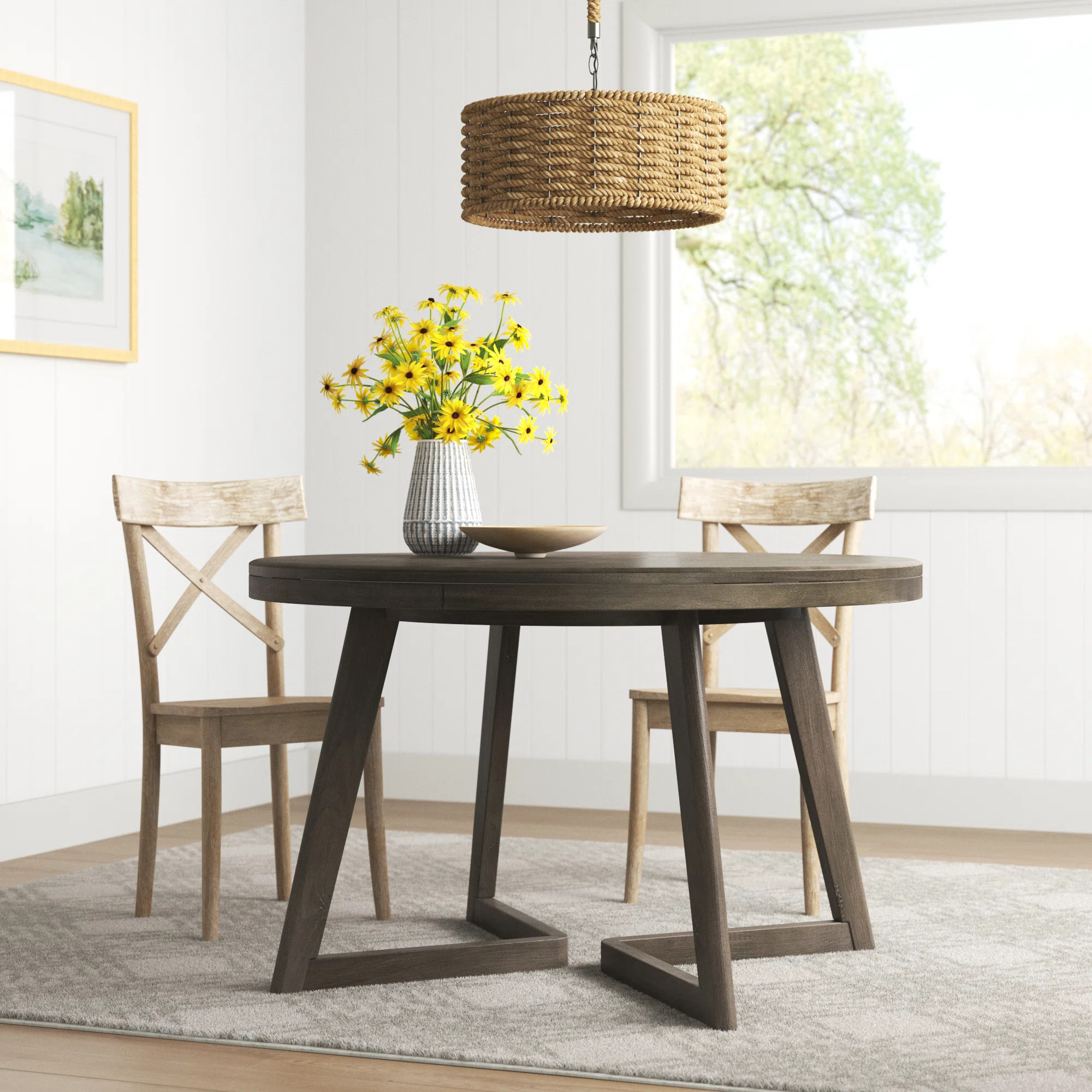 Sand & Stable™ Enzo Solid Wood Dining Table & Reviews | Wayfair | Wayfair North America