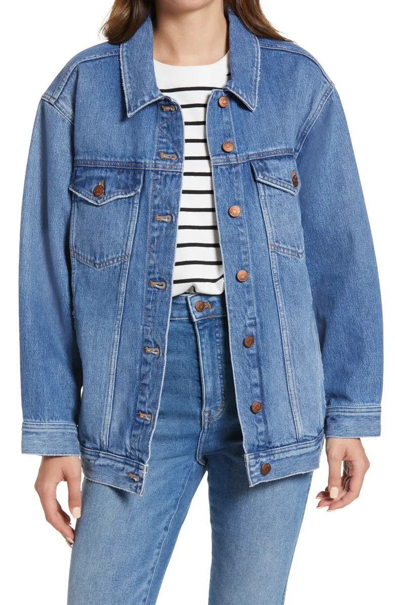 Madewell The Oversize Trucker Jean Jacket | Nordstrom | Nordstrom