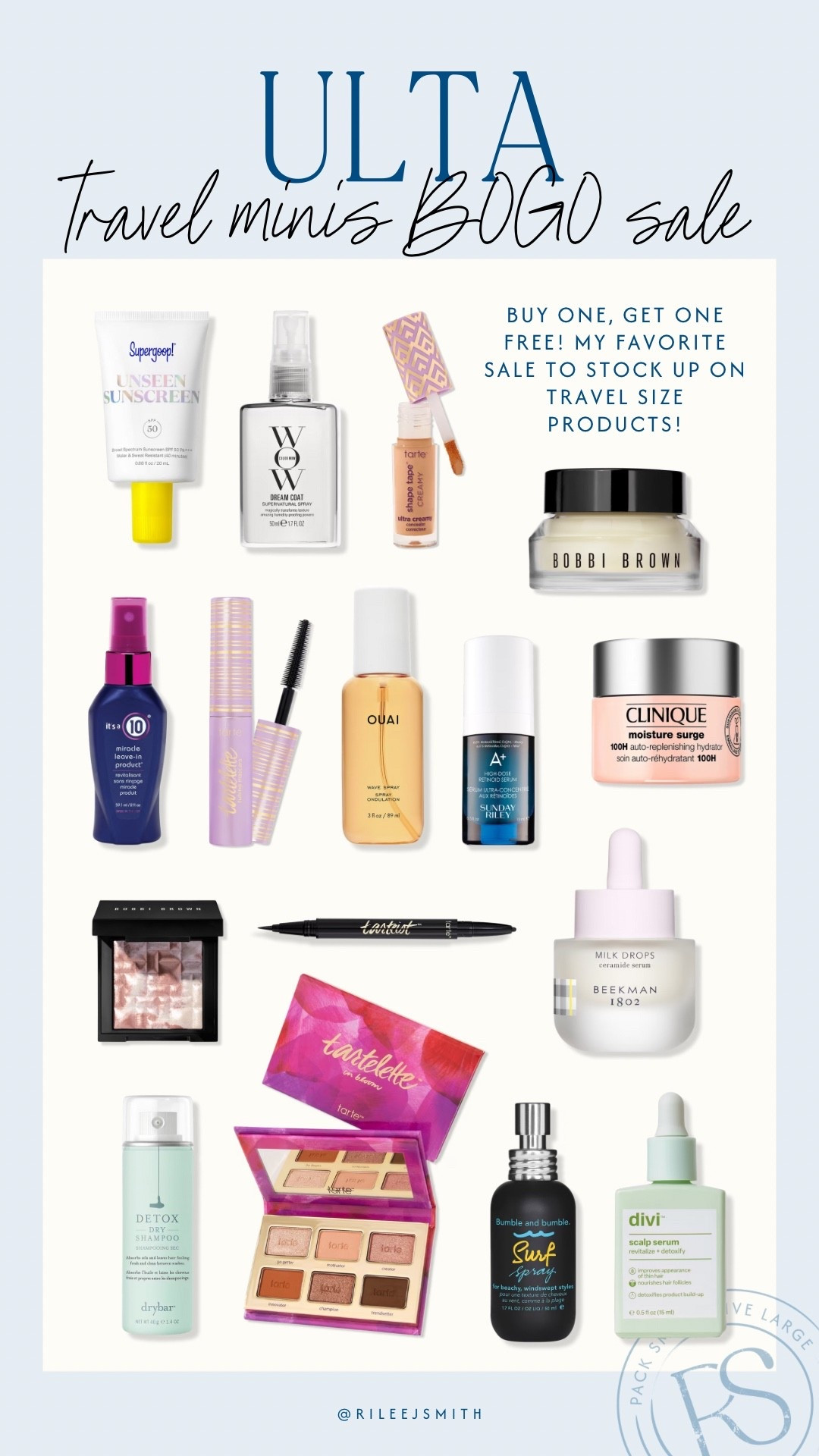 My favorite sale for stocking up on travel size products! Ulta’s buy one, get one free minis sale is LIVE! 🧴 Perfeft for grabbing carry-on friendly makeup and toiletries. #travel

#LTKBeauty #LTKSaleAlert #LTKTravel
