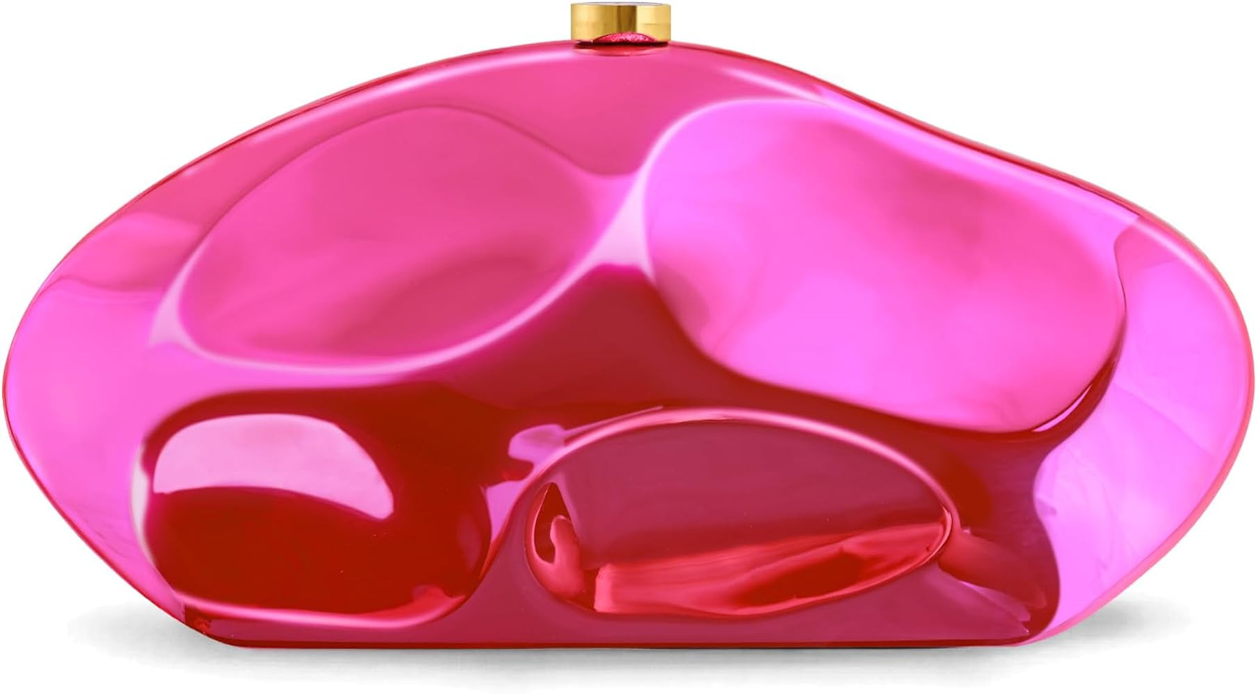 Acrylic Clutch Purse for Women Evening Bag, Irregular Shell Acrylic Purse Box Clutch with Chain f... | Amazon (US)