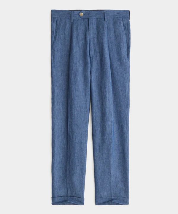 Chambray Linen Madison Suit Pant | Todd Snyder