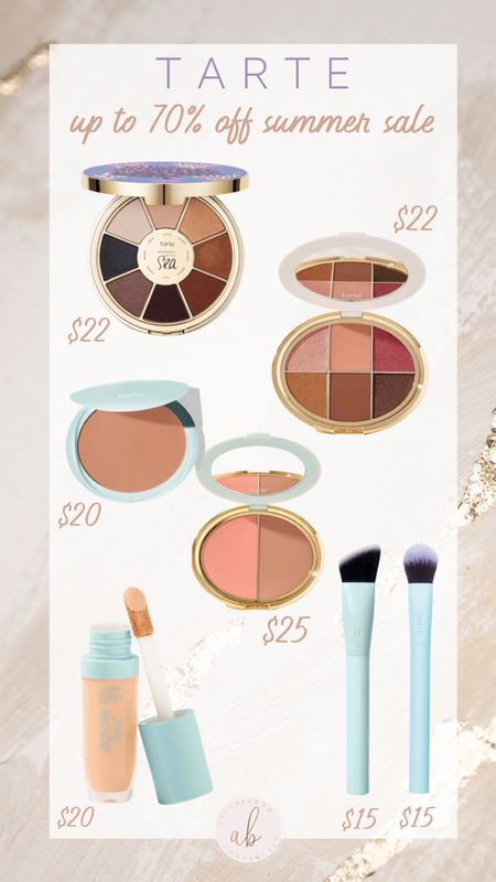 Tarte up to 70% off summer sale 

#LTKbeauty #LTKunder50 #LTKsalealert