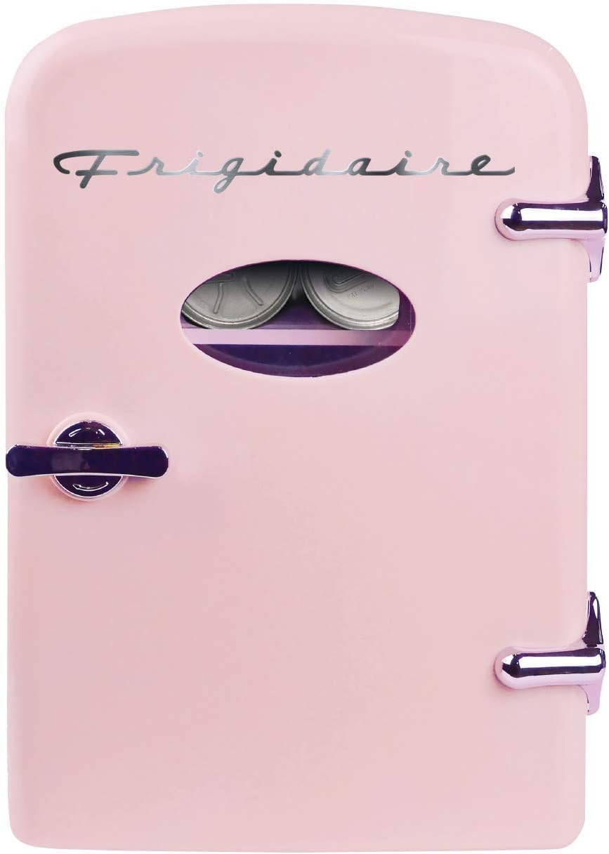 Frigidaire Pink EFMIS129- AMZ EFMIS129 Mini Portable Fridge, 4 litres Capacity Chills Six 12oz Ca... | Amazon (US)