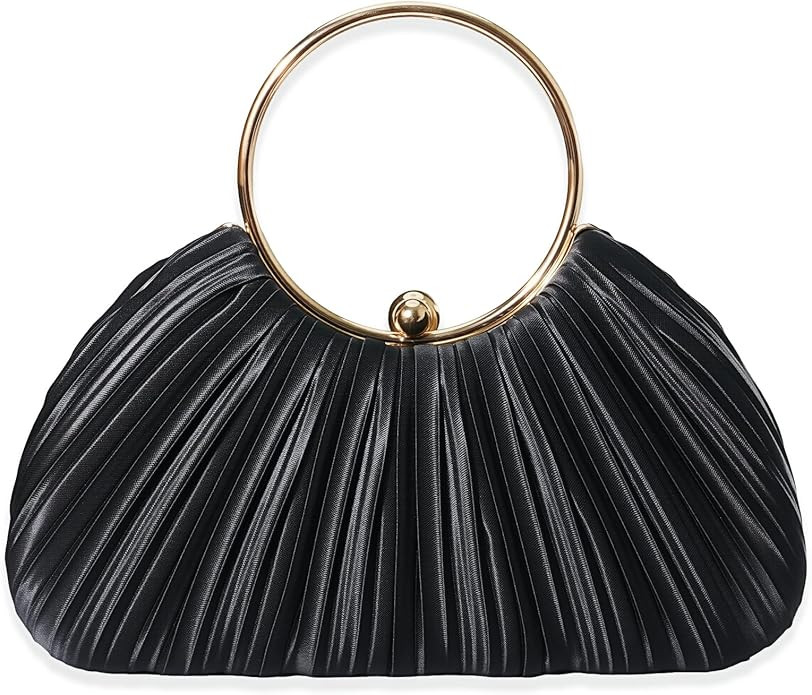 Black Clutch Purses for Women - Elegant Sparkling evening bags for Wedding Galas, Prom Nights, Co... | Amazon (US)