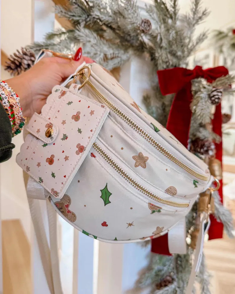 Holiday Gingerbread Bag-Cute Festive Holiday Bag for Theme Park Days, Christmas Gift | Etsy (US)