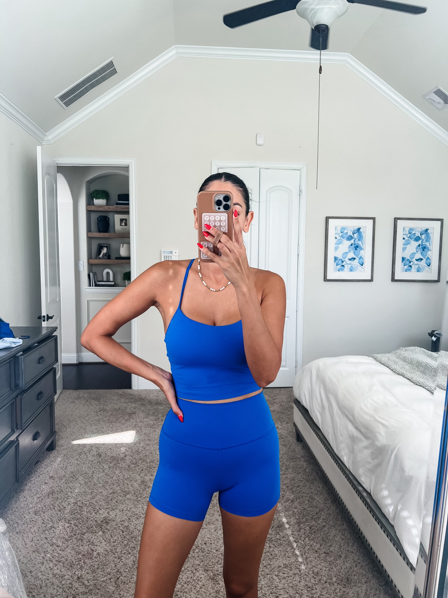 Small top
XS shorts 

#LTKFitness #LTKFindsUnder50