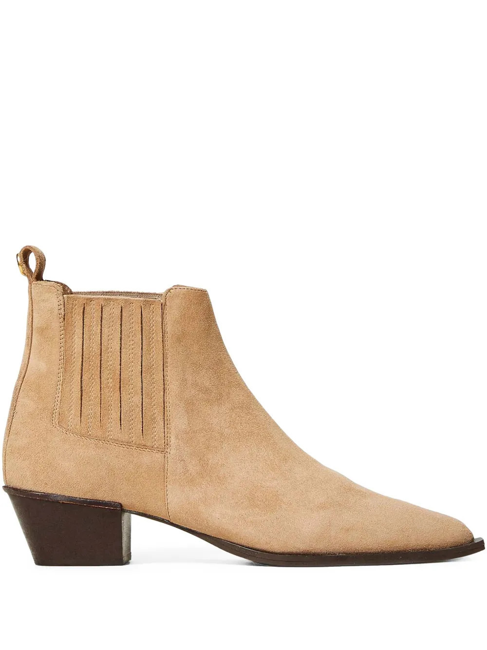 TWINSET 40mm suede ankle boots - Neutrals | Farfetch Global