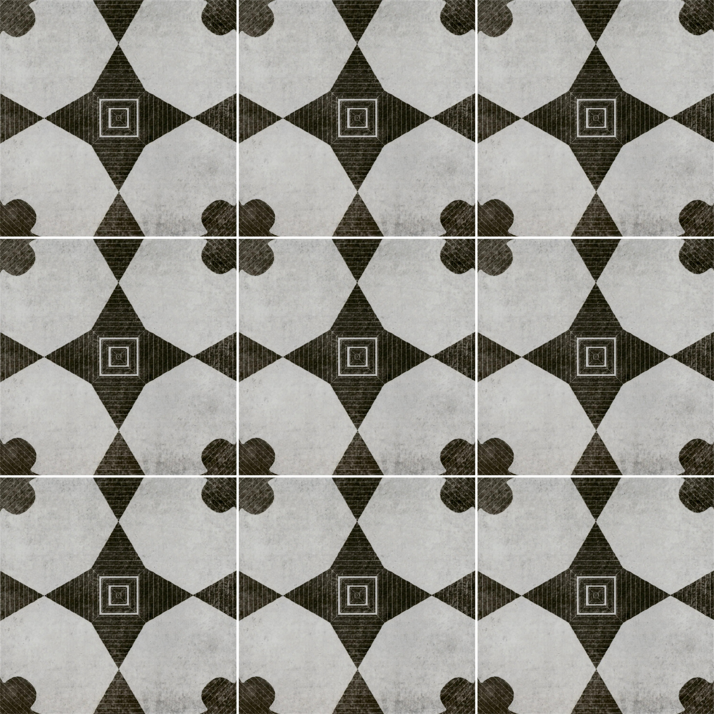 Amara 8 in. x 8 in. Encaustic Look Matte Porcelain Floor and Wall Tile | Wayfair North America