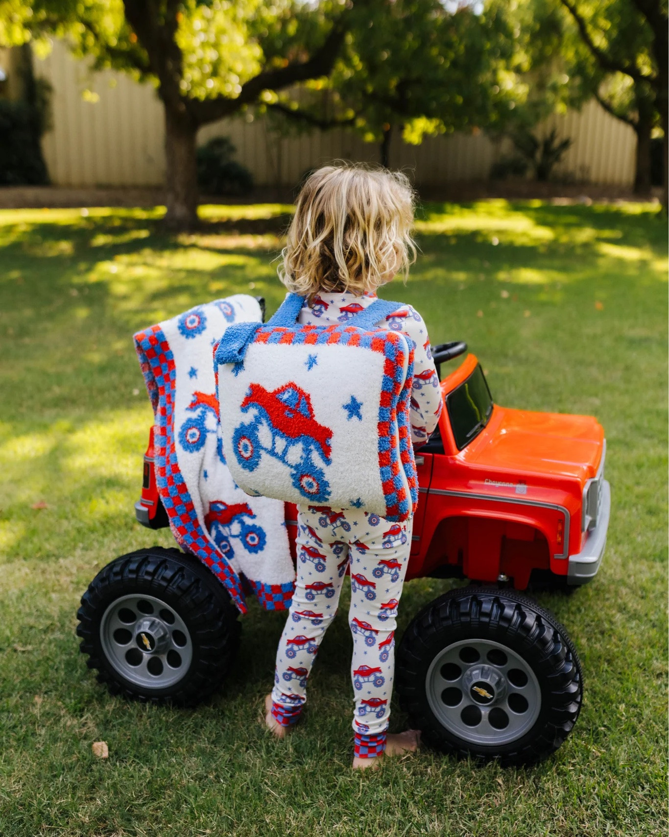 The monster truck quillow!!

#LTKKids #LTKTravel