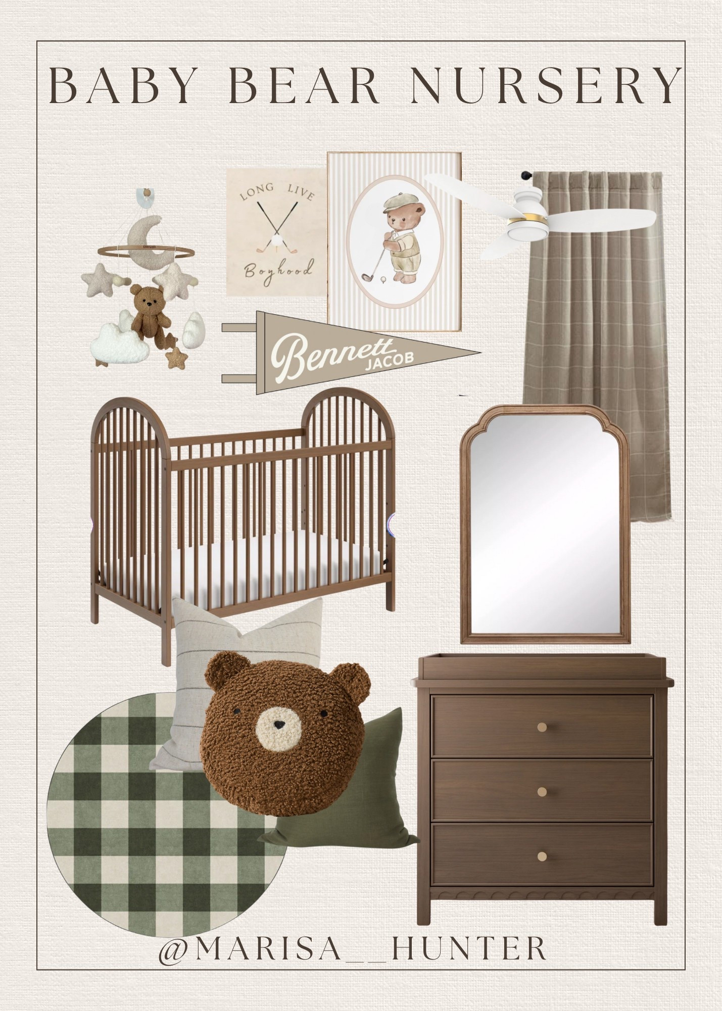 Baby bear nursery

Baby boy neutrals greens Greco ruggable black out curtain crib dresser changing table nursery decor nesting pregnant third trimester bump friendly 

#LTKHome #LTKBaby #LTKBump