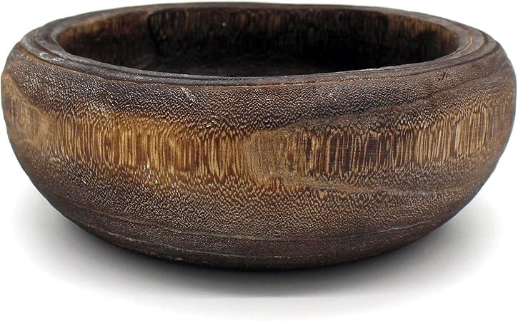 CVHOMEDECO. Primitives Solid Wood Functional and Collectible Bowl Vintage Round Hand Carved Woode... | Amazon (US)