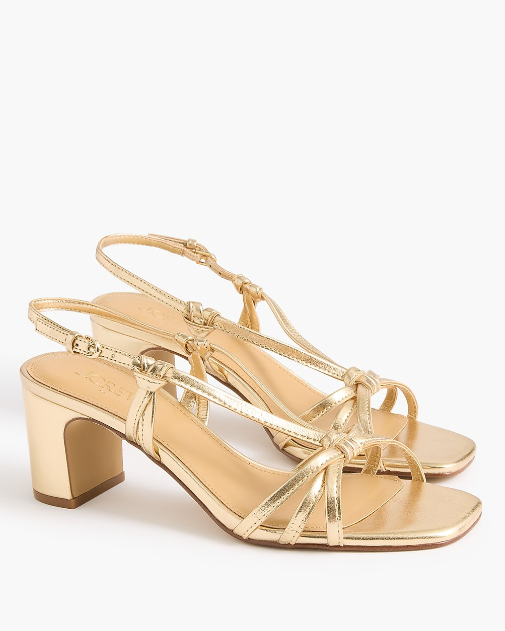 Strappy heeled sandals | J.Crew Factory