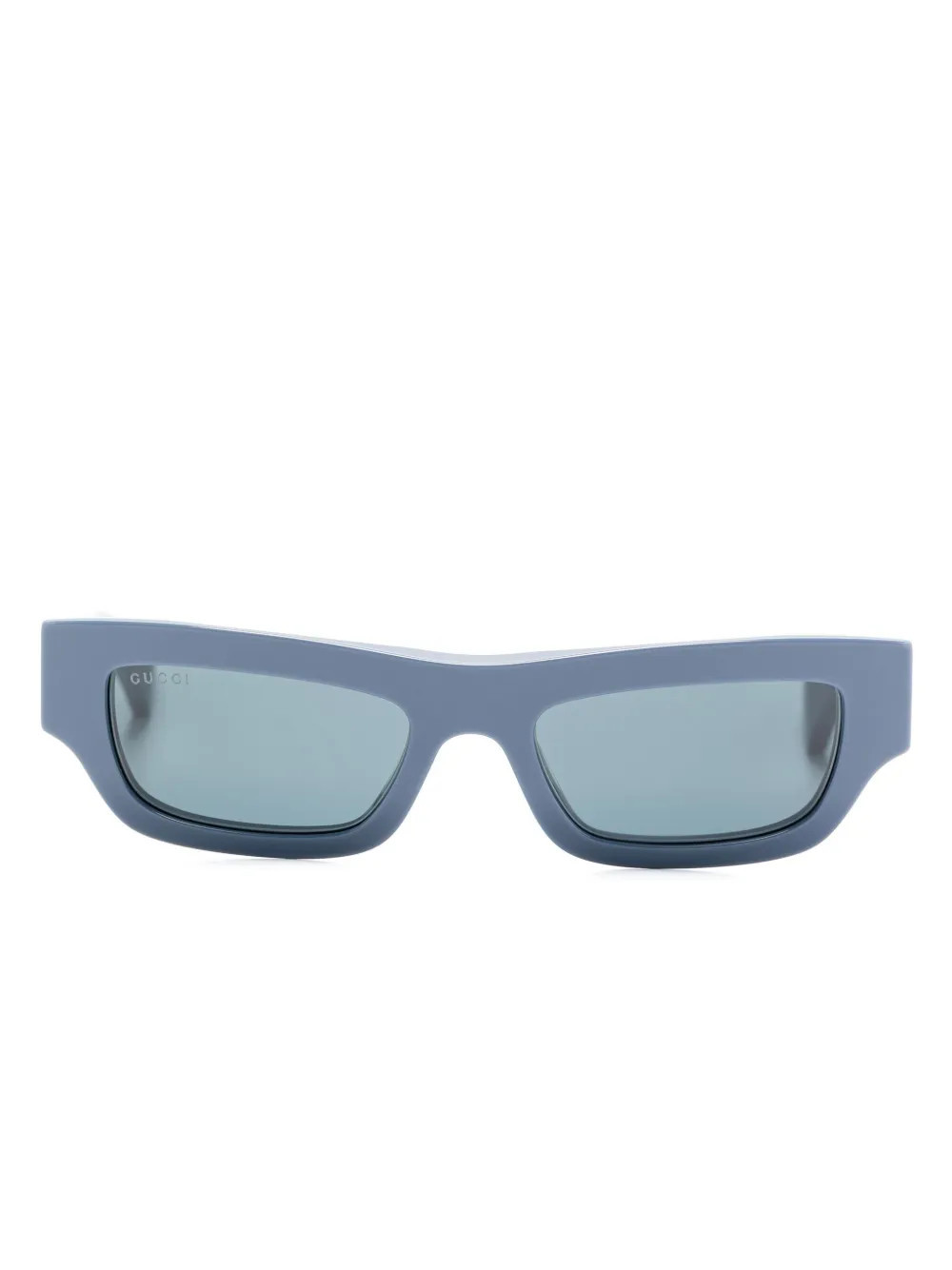 Gucci Eyewear rectangle-frame sunglasses - Blue | Farfetch Global