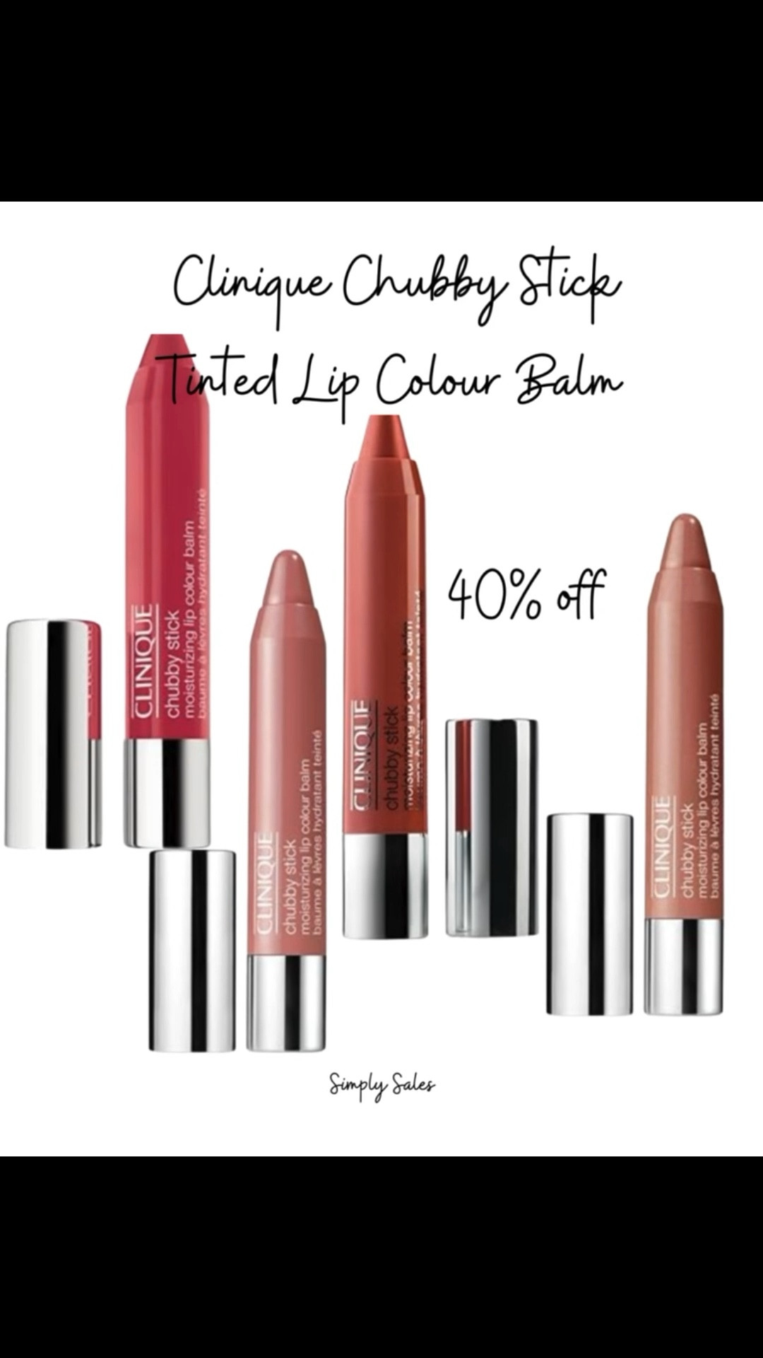 🚨 RARE DEAL ALERT!! 🚨

Clinique Chubby Stick Tinted Lip Colour Balm is 40% OFF right now!! 😍 Hydrating, moisturizing, and gives the perfect pop of color without drying your lips.

Normally $25, today just $15.xx!! 

These don’t go on sale often, so grab your shade before it disappears!

#LTKSaleAlert #LTKBeauty #LTKStyleTip