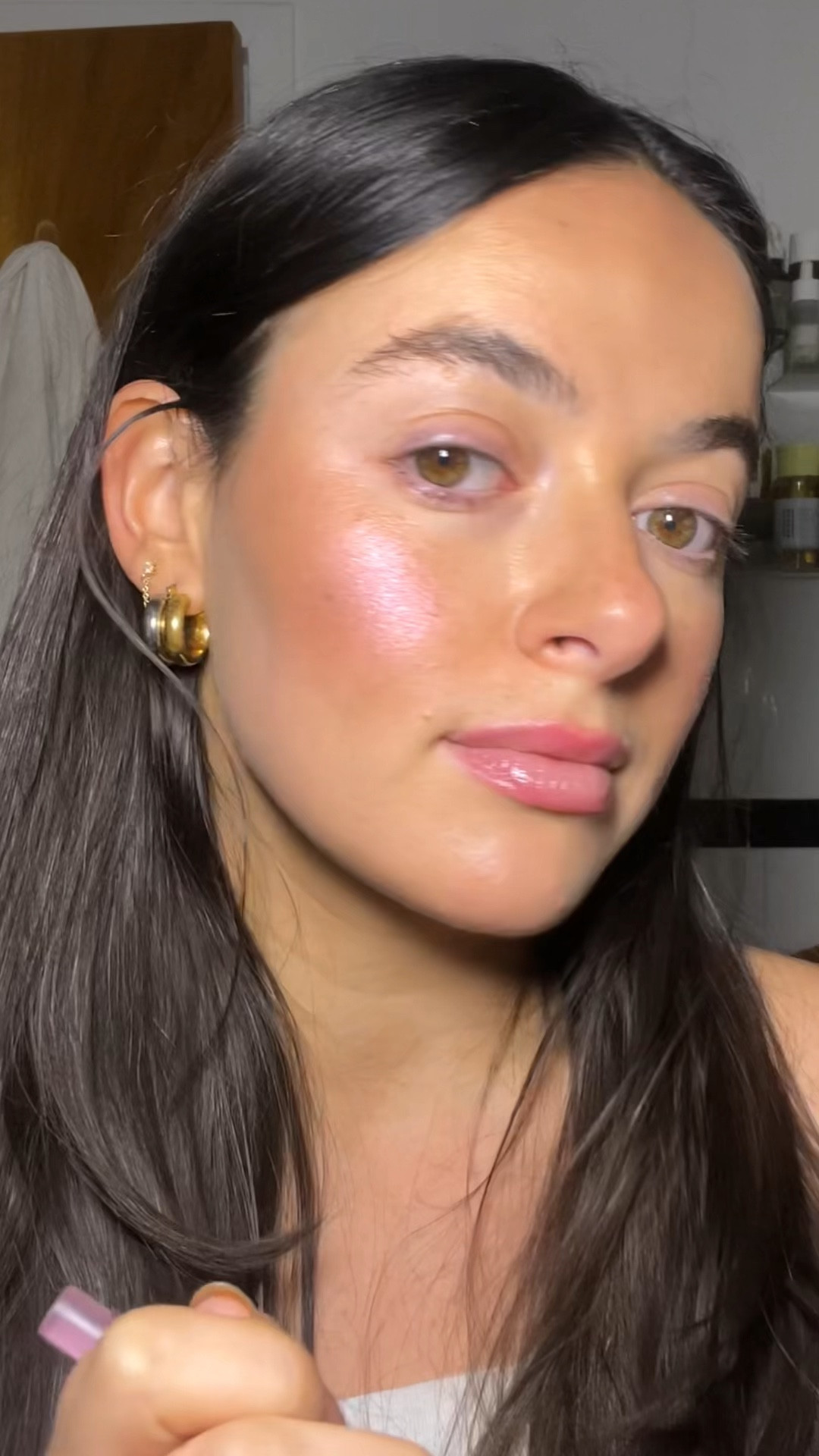 Ultimate holiday cheek combo on the Sephora sale - shade bronzeglow + hauslabs in sunstone 