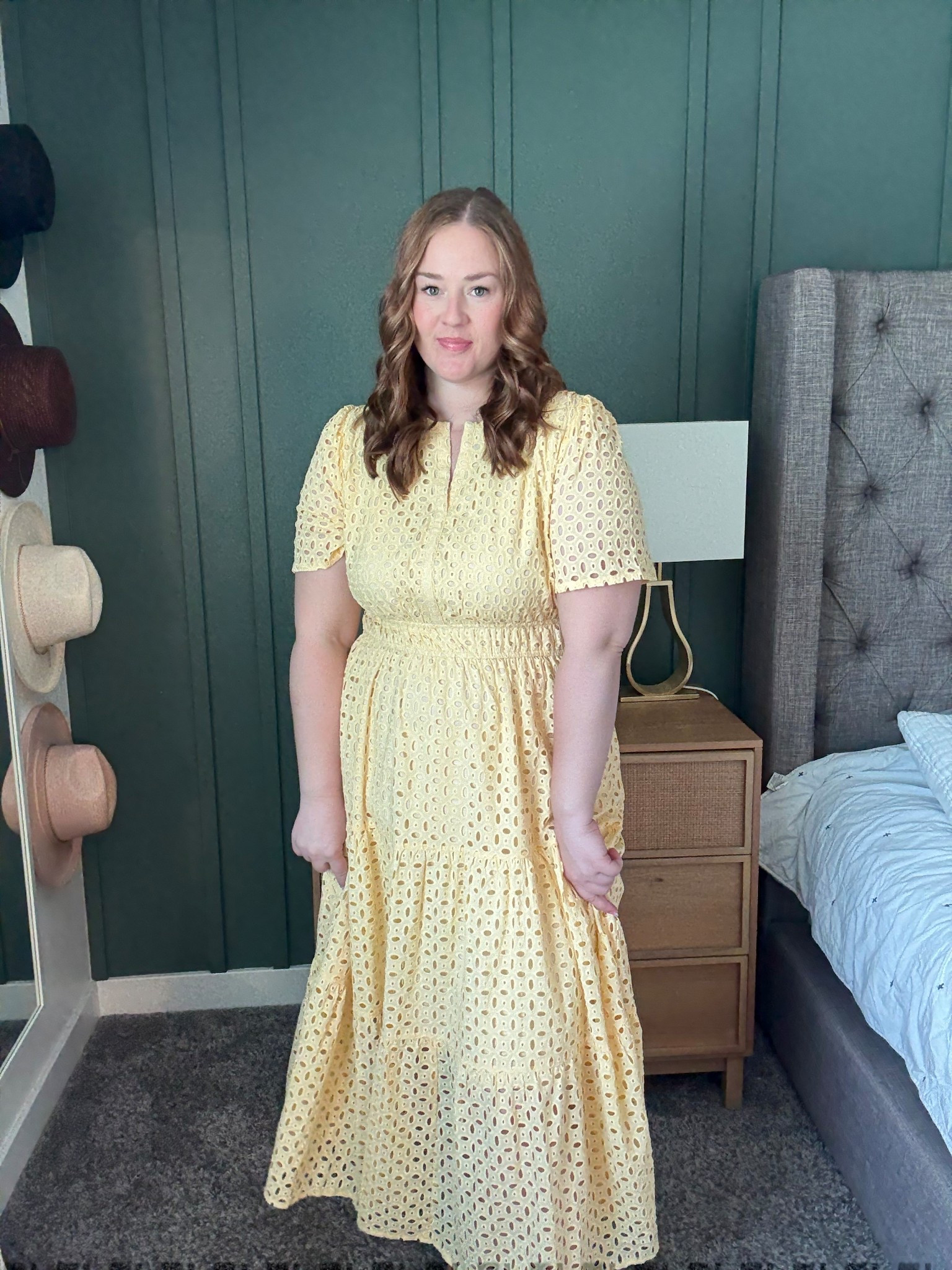 Butter yellow!! It even has pockets! 