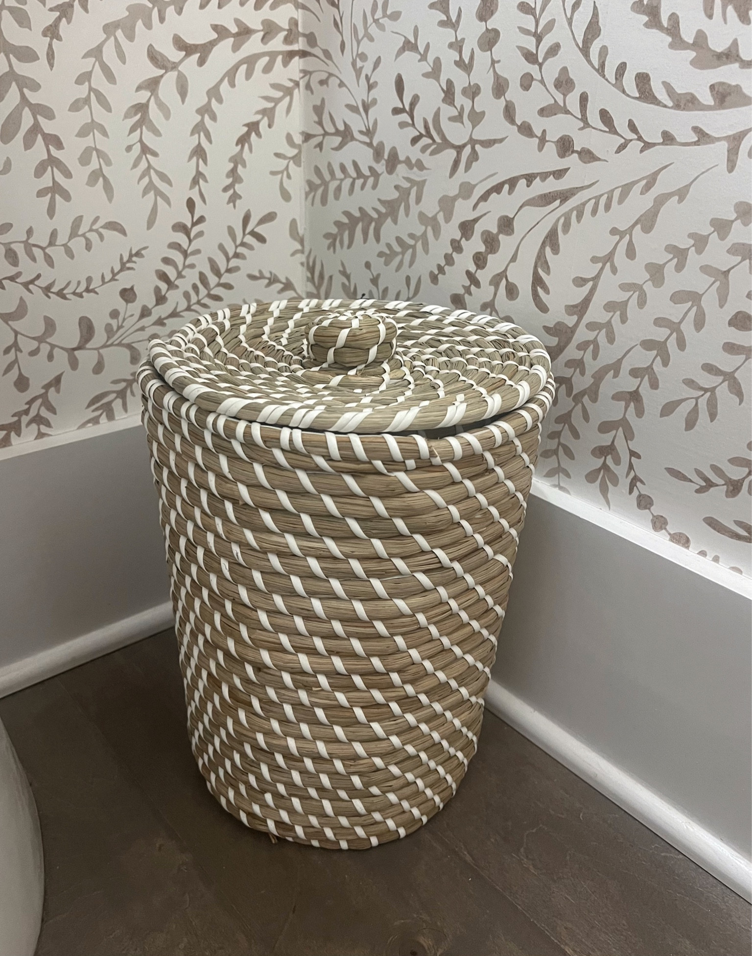 Cutest target bathroom rattan trash can! 

#LTKhome #LTKfindsunder50 #LTKstyletip