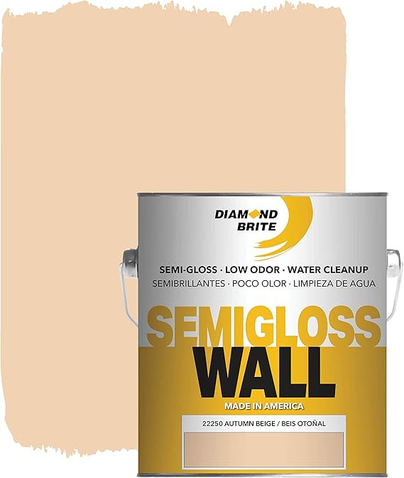 Diamond Brite Paint Semi Gloss Latex Paint 1 Gallon in Autumn Beige 22250-1 | Amazon (US)