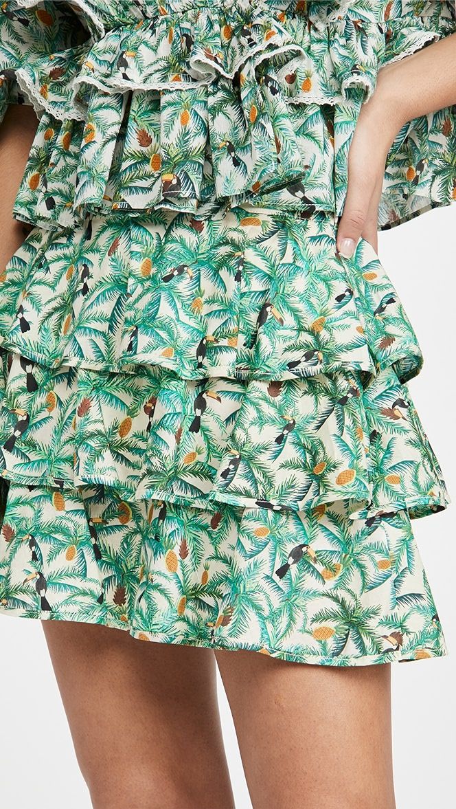 Mini Toucans Layered Miniskirt | Shopbop