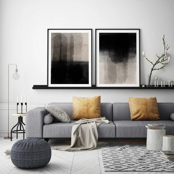 Read the full title
    Black and Beige Printable Art Set, Set of Two Contemporary Digital Downlo... | Etsy (US)