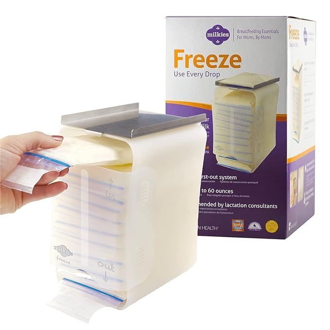 Milkies Freeze Organizer for Breast Milk Storage Bags, Simple Container Storing System for Freezi... | Amazon (US)