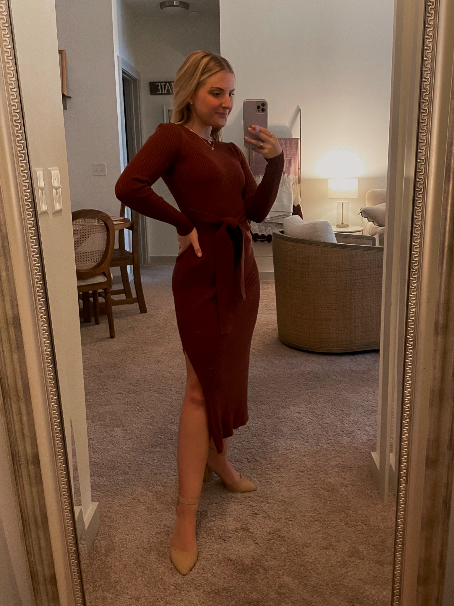 the perfect fall sweater dress 🤎 all from #Amazon 

dress: size s
shoes: size 6

#LTKworkwear #LTKfindsunder50 #LTKSeasonal