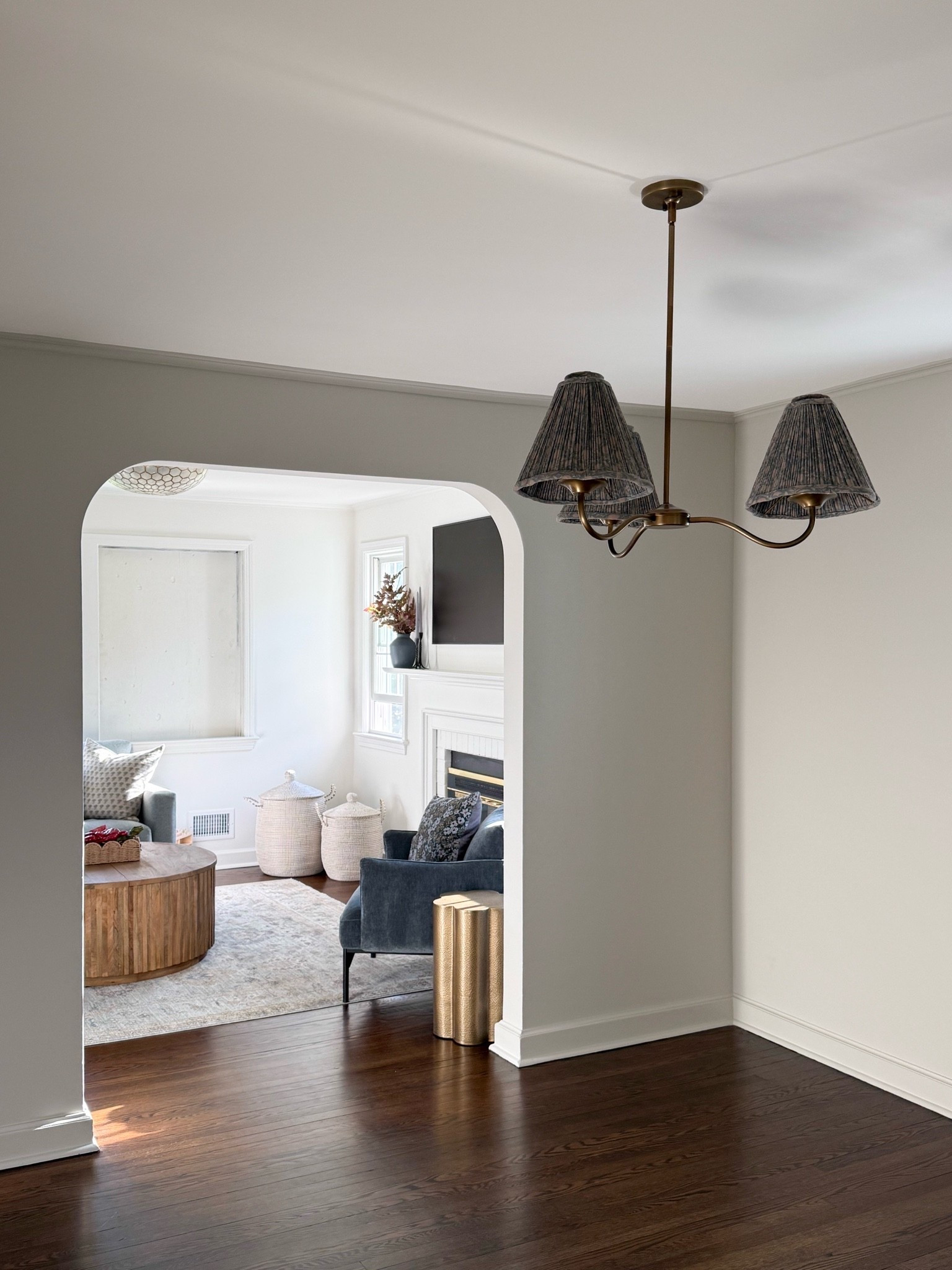 This statement chandelier is such a beautiful way to bring character into a room. The warm brass finish and textured shades add just enough contrast while keeping the design classic and timeless. Perfect for a dining room or entryway.

brass chandelier, statement lighting, dining room chandelier, textured lamp shades, traditional lighting, ceiling light fixture, classic home decor, modern coastal interiors, dining room lighting, timeless home design, home lighting ideas, girlonthehudson