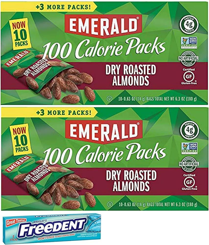 Emerald 100 Calorie Dry Roasted Almonds Snack Pack. Convenient One-Stop Shopping For 2 Boxes of I... | Amazon (US)