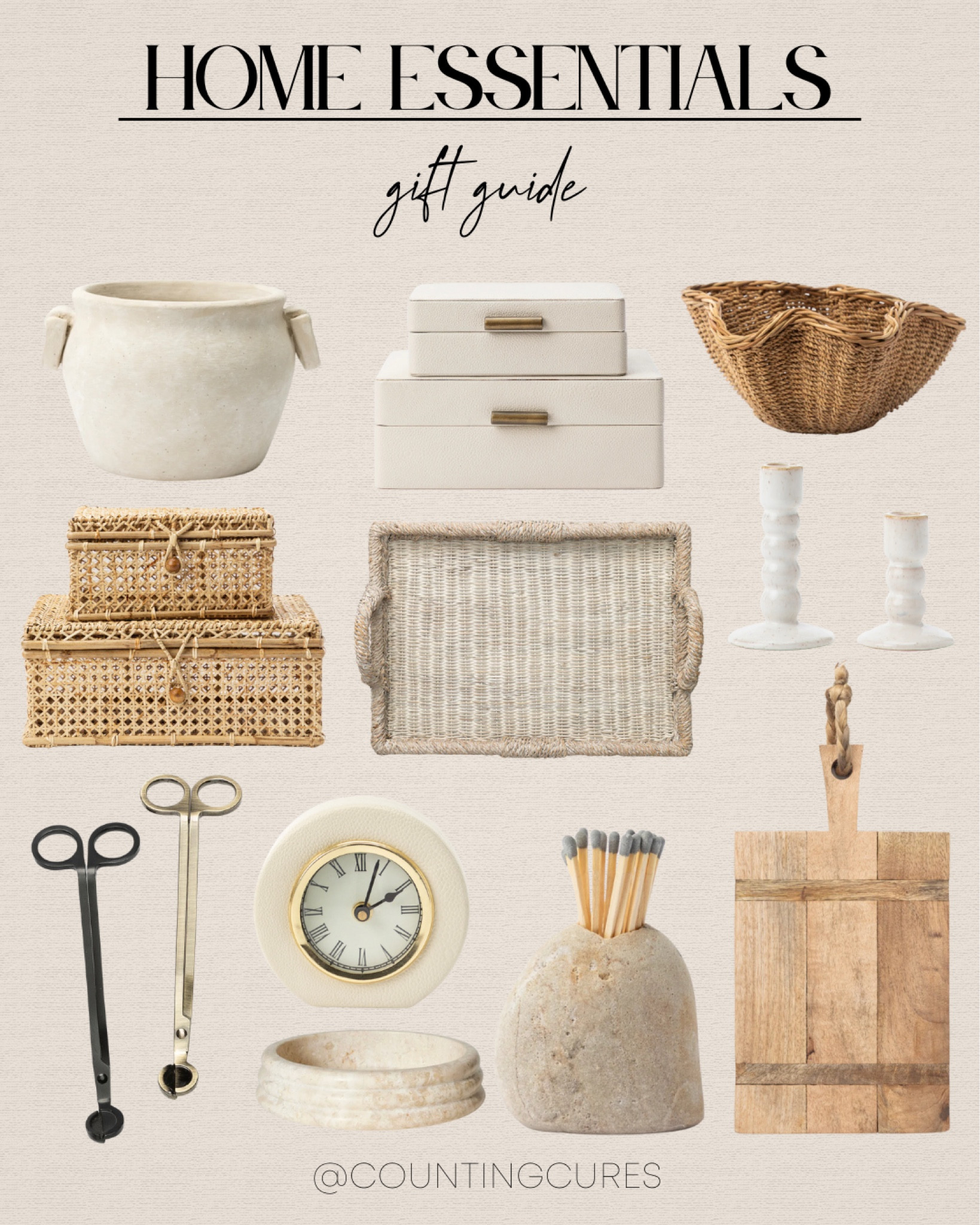 Spoil your loved ones with these stylish and functional home essentials gift idea! This curated collection is sure to fit any taste. From stylish storage solutions to accent decor, these gifts will add a touch of elegance and warmth to any home.
#decorinspo #neutralfinds #minimalisthome #livingroom

#LTKHome #LTKSeasonal #LTKStyleTip