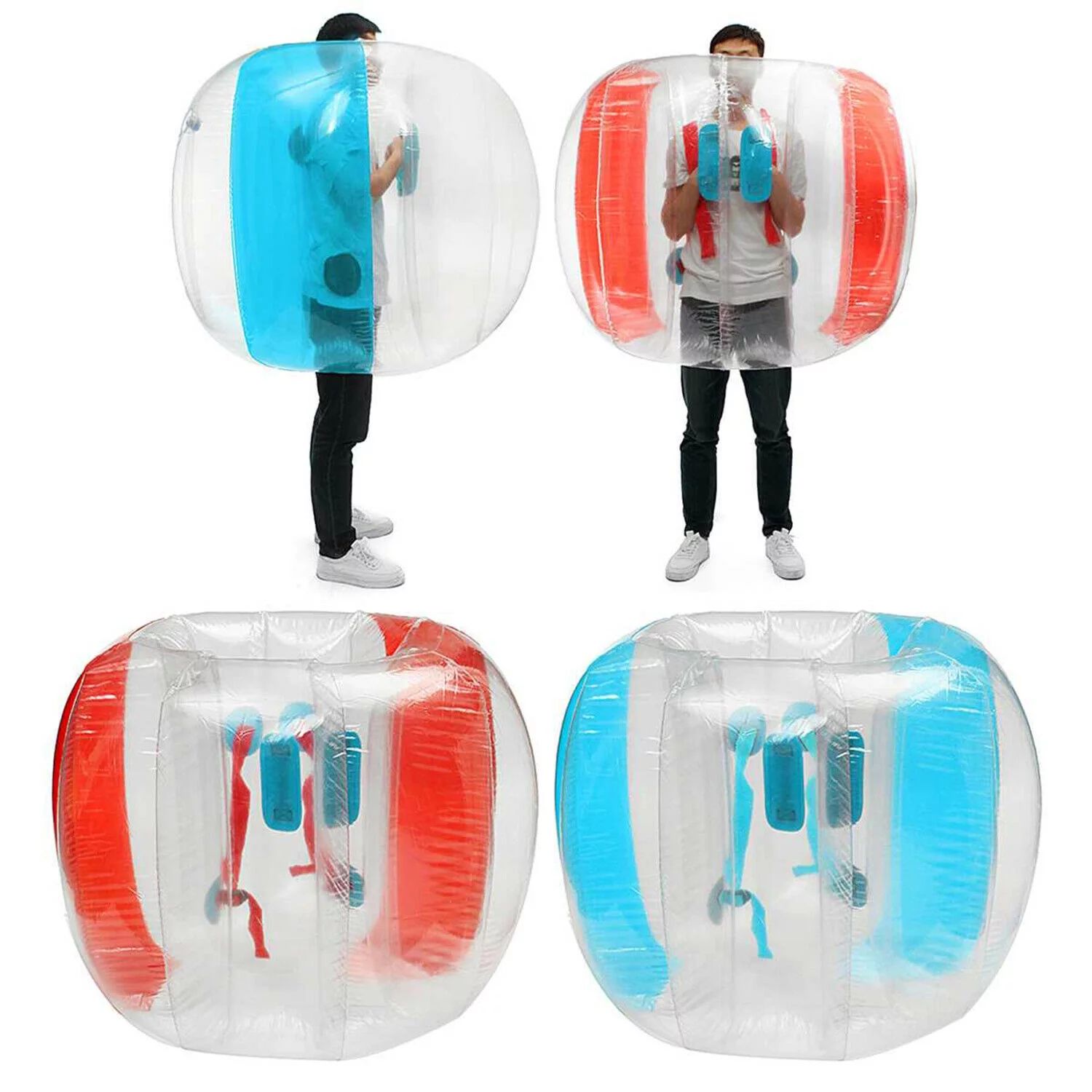 1PCS 0.9m PVC Bumper Bubble Balls Inflatable Body Zorb Ball Soccer Game Outdoor | Walmart (US)