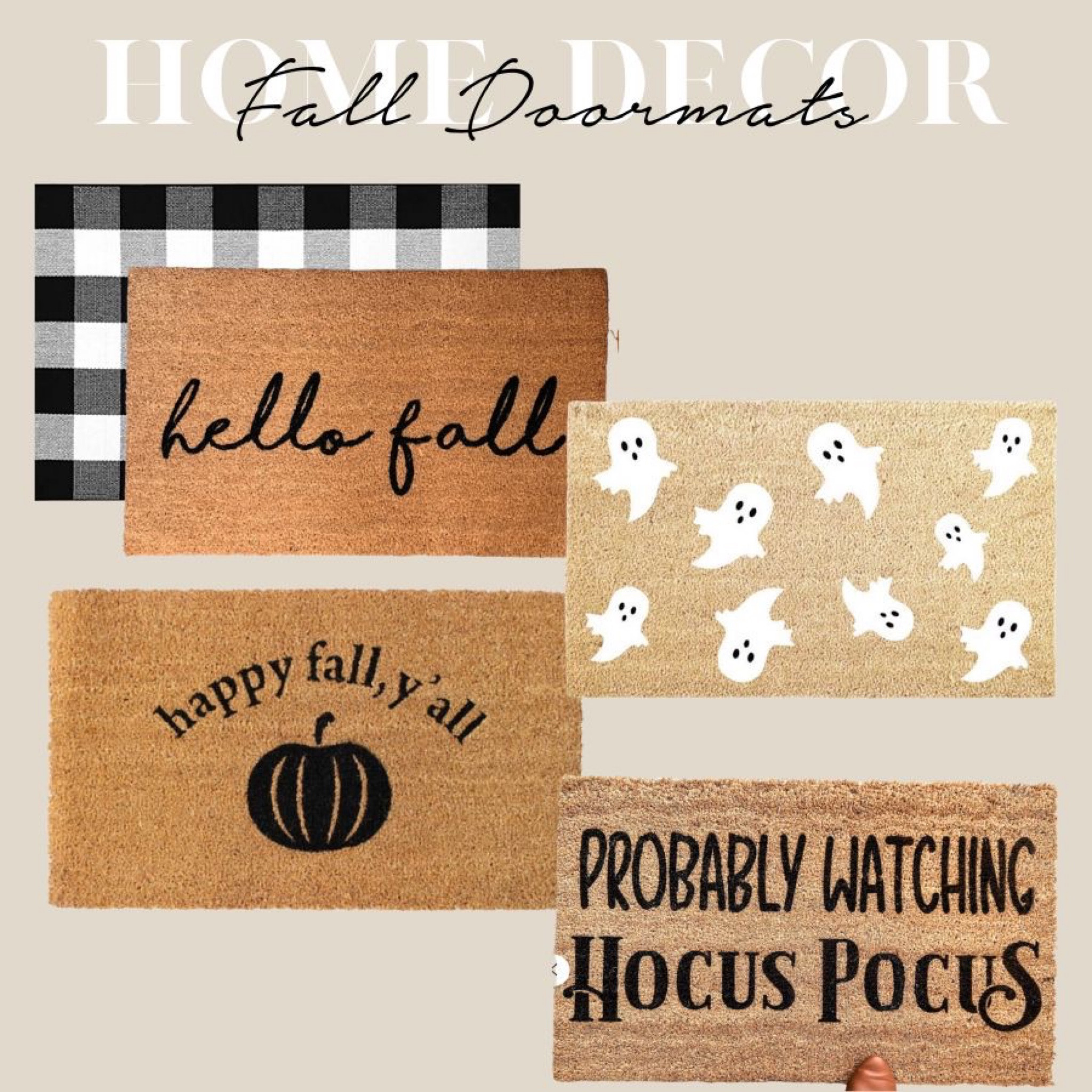 Fall home decor, Fall home door mat, door mat, autumn door mat, ghost door mat, Fall outdoor mat

#LTKhome #LTKSeasonal #LTKHalloween