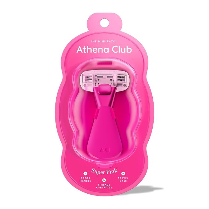 Athena Club Mini Razor Kit for Women, Travel Size 5-Blade Cartridge Razor for Sensitive Skin, Ser... | Amazon (US)