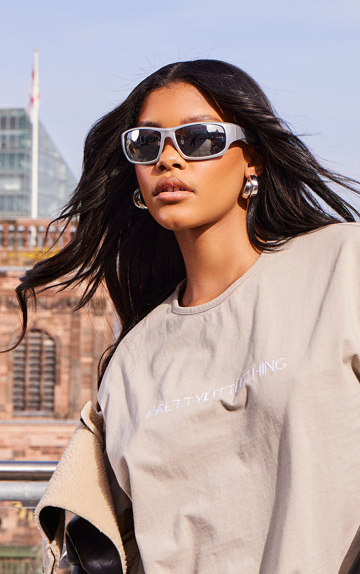 Black Bonded Borg Lined Faux Leather Cropped Aviator Jacket | PrettyLittleThing US