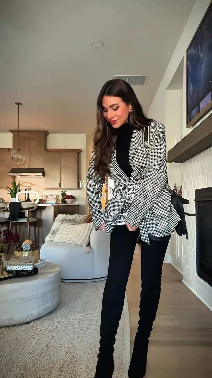 Mixing prints? Start with contrast, not chaos.🤍

Pair small prints with big prints, it’s the easiest way to create balance with personality.

Todays Mood is : Scandinavian embroidery meets classic houndstooth, two stories, one harmony.⚜️

And then… the boots.🤍

Thigh-high, black velvet, the kind that elongate the legs and redefine confidence with every step.🤩

Because winter style isn’t just about warmth, 
it’s about presence & Having fun!🤩

#WinterCurated #SashaAntonStyle #CasaLeBlancStyle #QuietLuxury #EffortlessElegance #StyleTips #WinterFashion #PatternMixing #SoftPower #TimelessStyle #ChicInTheCold #FeminineConfidence