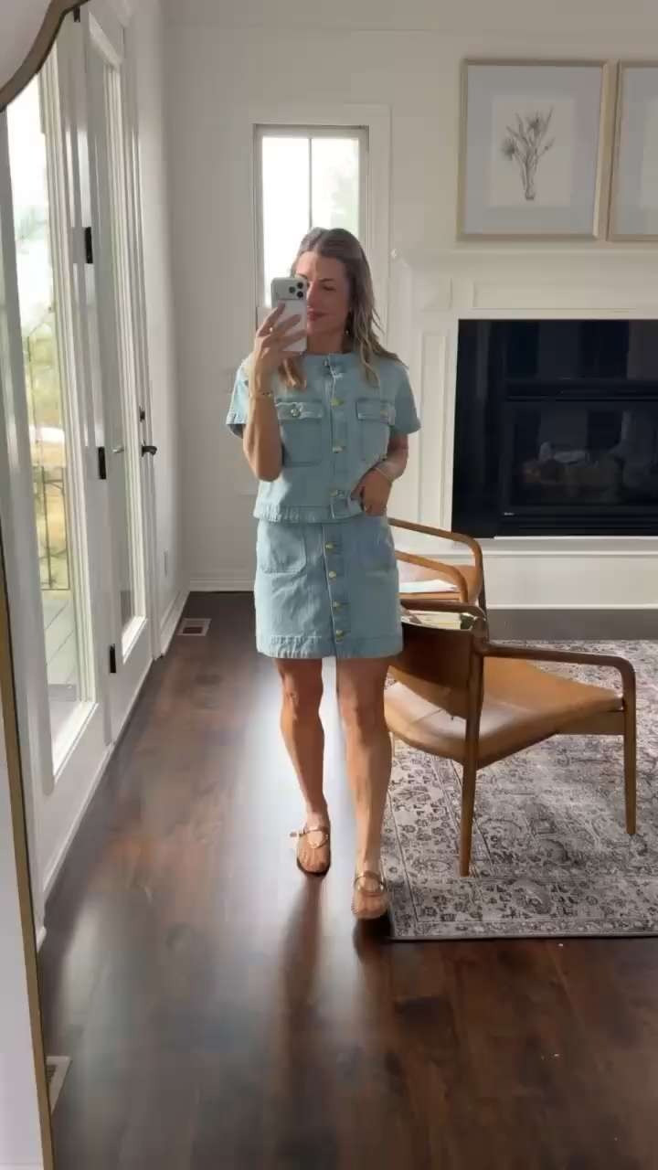Free Assembly’s cropped denim jacket and button front mini skirt from Walmart feels effortlessly classy for spring days. A polished denim set that keeps things light, fresh, and easy to style. 🌷👖✨
#FreeAssembly #WalmartFashion #SpringStyle #DenimSet #DenimOutfit #CroppedJacket #DenimMiniSkirt #ClassyCasual #SpringFashion #LTKStyle 

 #LTKootd