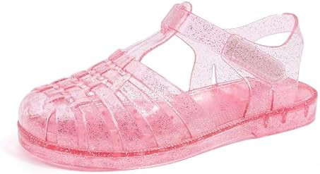 Girls Jelly Sandals, Princess Dress Shoes for Toddlers and Little Kids | Costume Shoes for Hallow... | Amazon (US)