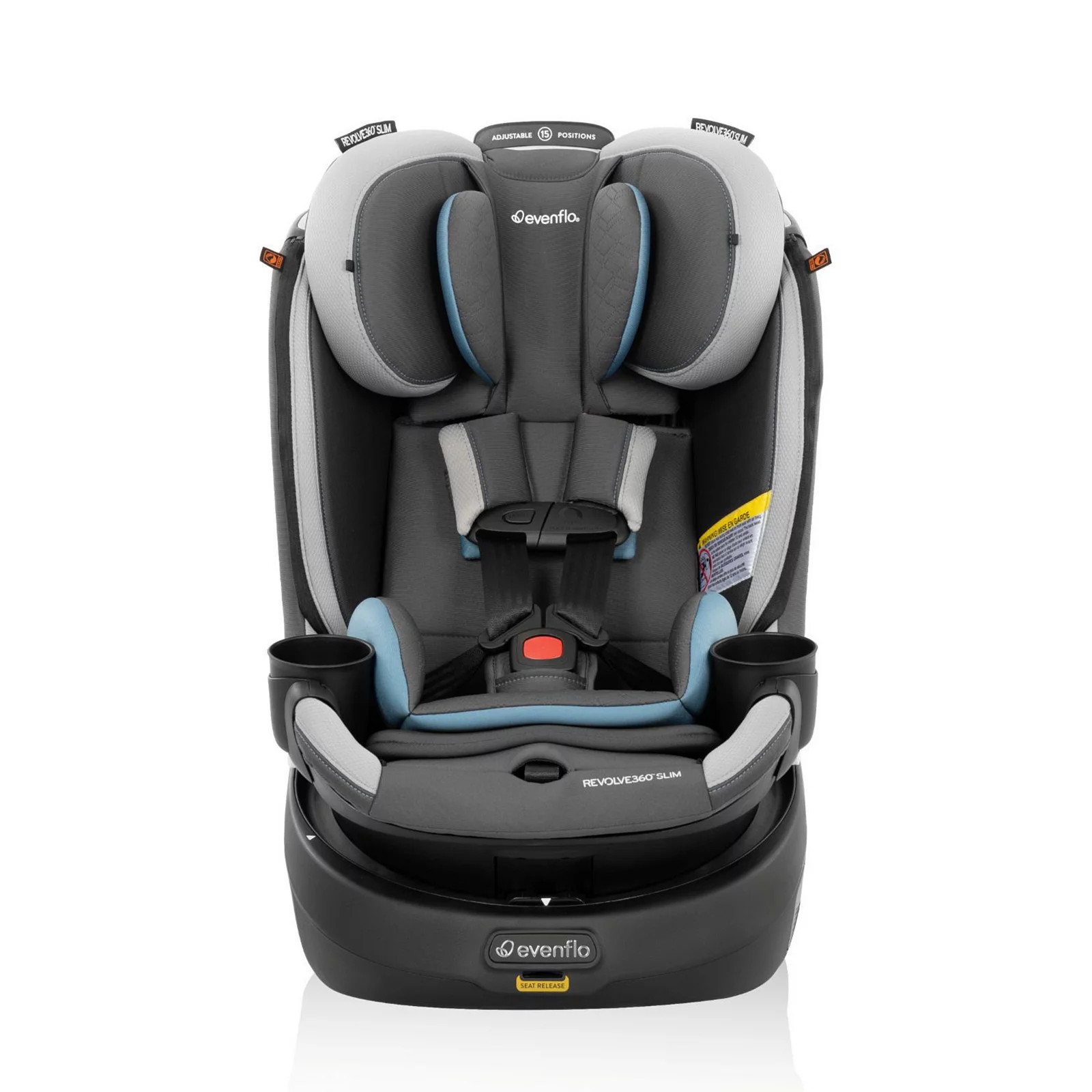 Evenflo Revolve360 Slim 2-in-1 Rotational Car Seat with Quick Clean Cover, Stowe Blue | Kohl's