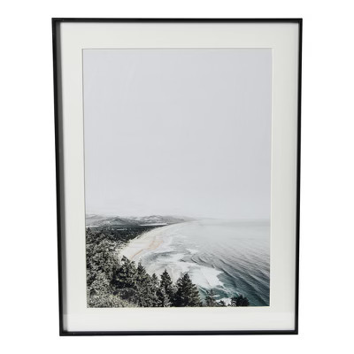 Storied Home Coastline Photo Print with Black Metal Frame | Target