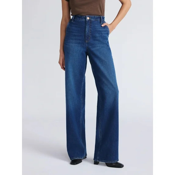 Sofia by Sofia Vergara Women's Diana Relaxed High Rise Straight Jeans, 30", 32.5" and 34" Inseams... | Walmart (US)