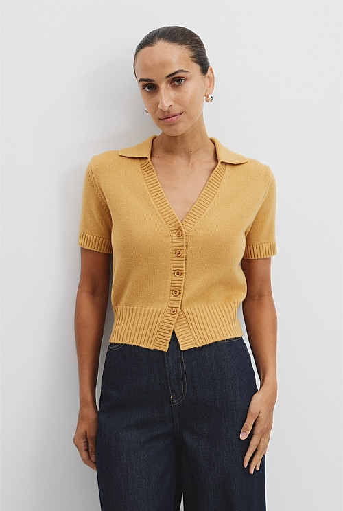Short Sleeve Polo Knit | Country Road