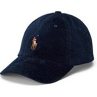 Polo Ralph Lauren Pp Logo Corduroy Cap - Navy | Very (UK)