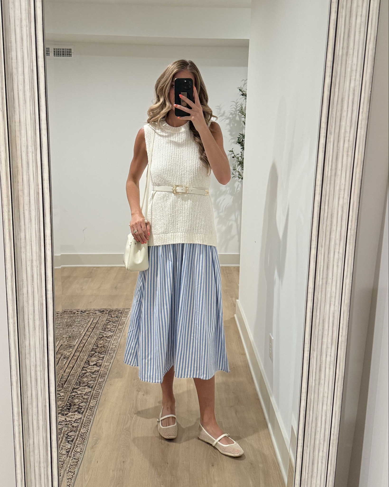 Ways to wear a blue striped dress for summer. I love this one from Walmart. Sized down to small 
Size 6 in w
Small in white knit top 
Linked similar belt


Sneakers are 20% off with TALLBLONDEBELL (the comfiest ever and arch support)

#LTKSummerEdit #LTKStyleTip #LTKFindsUnder50