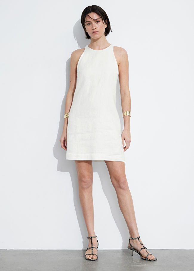 Linen A-Line Dress - White - & Other Stories GB | & Other Stories (EU + UK)