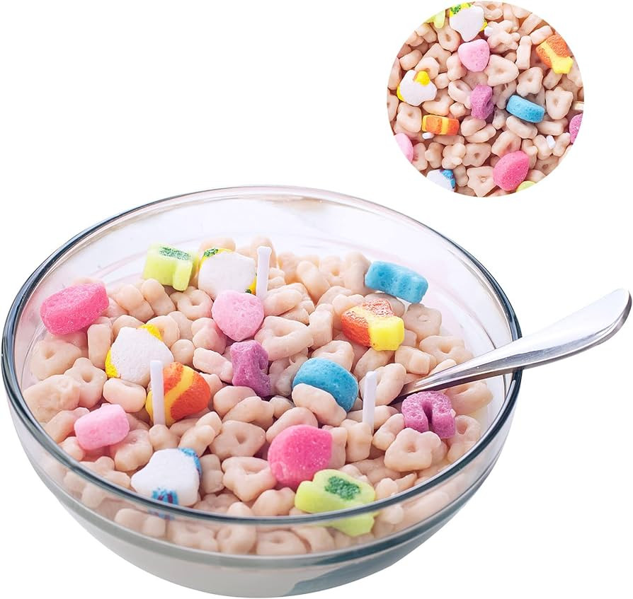 Funny French Vanilla Cereal Bowl with Metal Spoon Scented Soy Candle Morning Ritual Gift | Amazon (US)